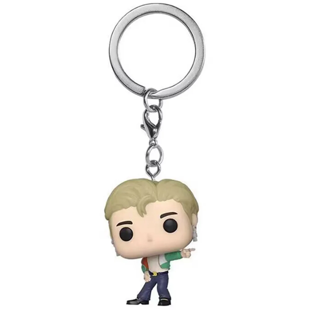 New Keychain Toy Men's Team JUNG KOOK JIMIN Jin V J-HOPE Pocket Pop Keychain Vinyl Action Figure Collection Toys