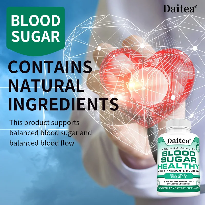 Blood Sugar Support Supplement - Support Normal Blood Sugar and Glucose Metabolism - All Natural Herbal Supplements