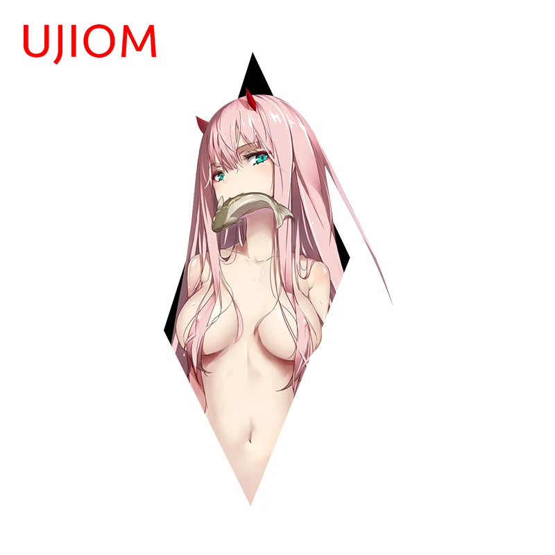 

UJIOM Zero Two Girl Wall Sticker Seductive Alluring Personality Waterproof Game Room Decal Wall Decor Stickers Decor Aesthetic