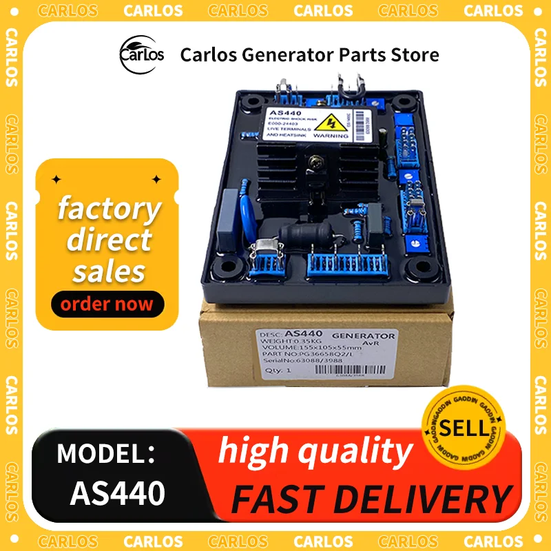 AS440  AVR Automatic Voltage Regulator Diesel Brushless Generator Stabilizer Power Generador Part