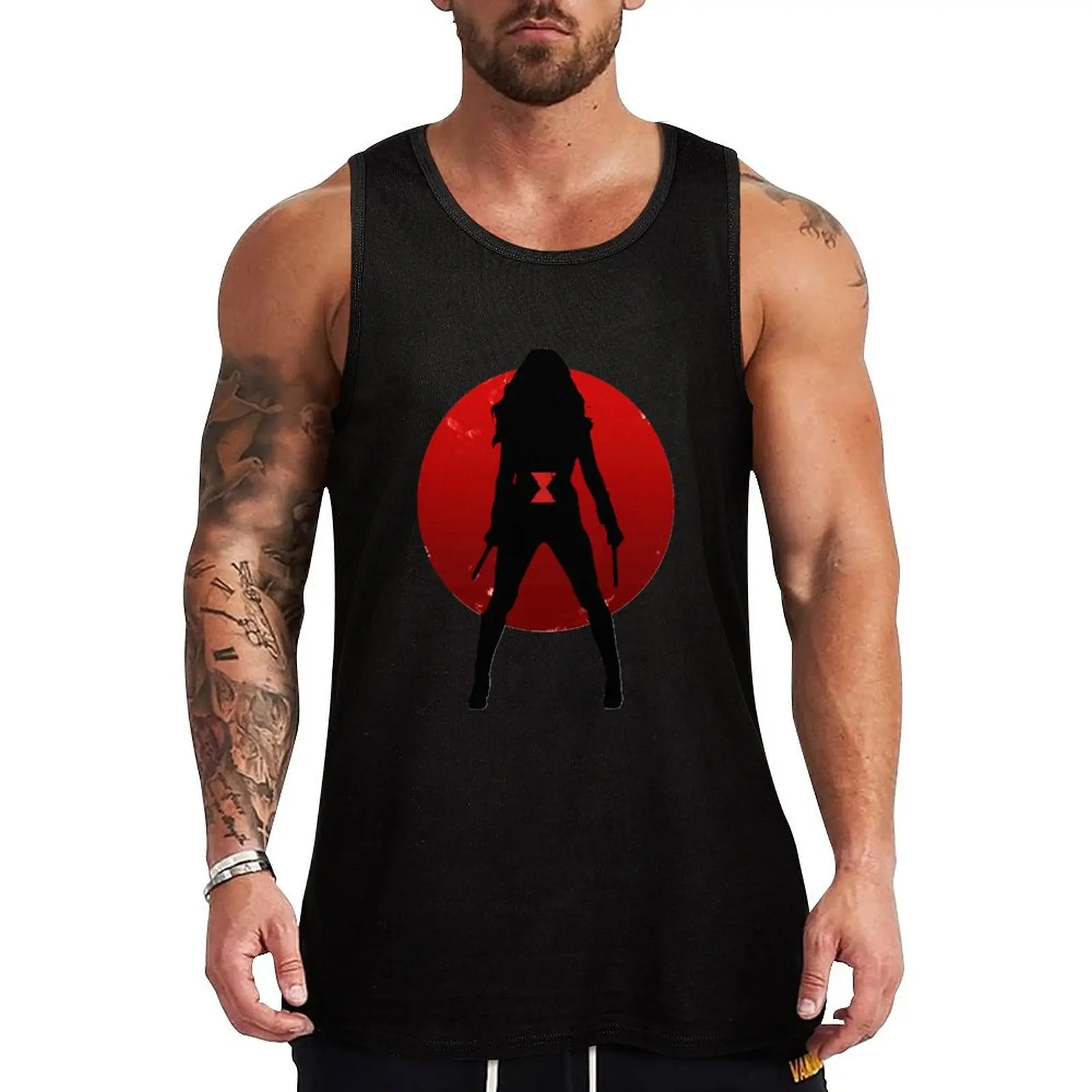 Widow Silhouette Emblem Classic Tank Top T-shirt male t-shirts for Men's gym Male vest cool things