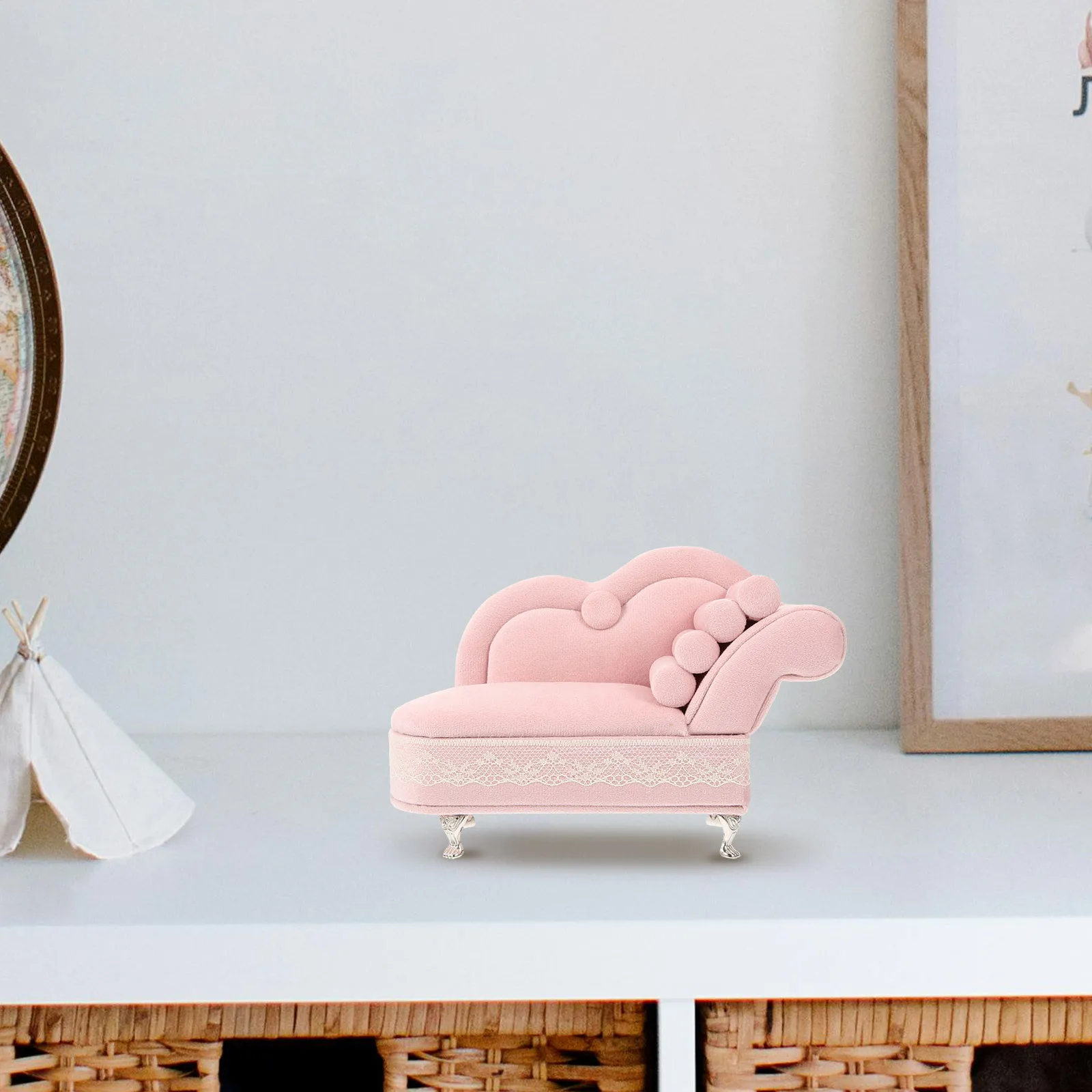 Sofa Furniture Miniature Micro Landscape DIY Gift Choice Special Days Birthday Christmas New Year Decorative Jewelry Storage