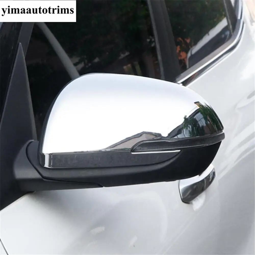 

Car Rearview Mirror Caps Shell Decoration Cover Trim For Kia Seltos 2019 - 2022 ABS Chrome / Carbon Fiber Exterior Accessories