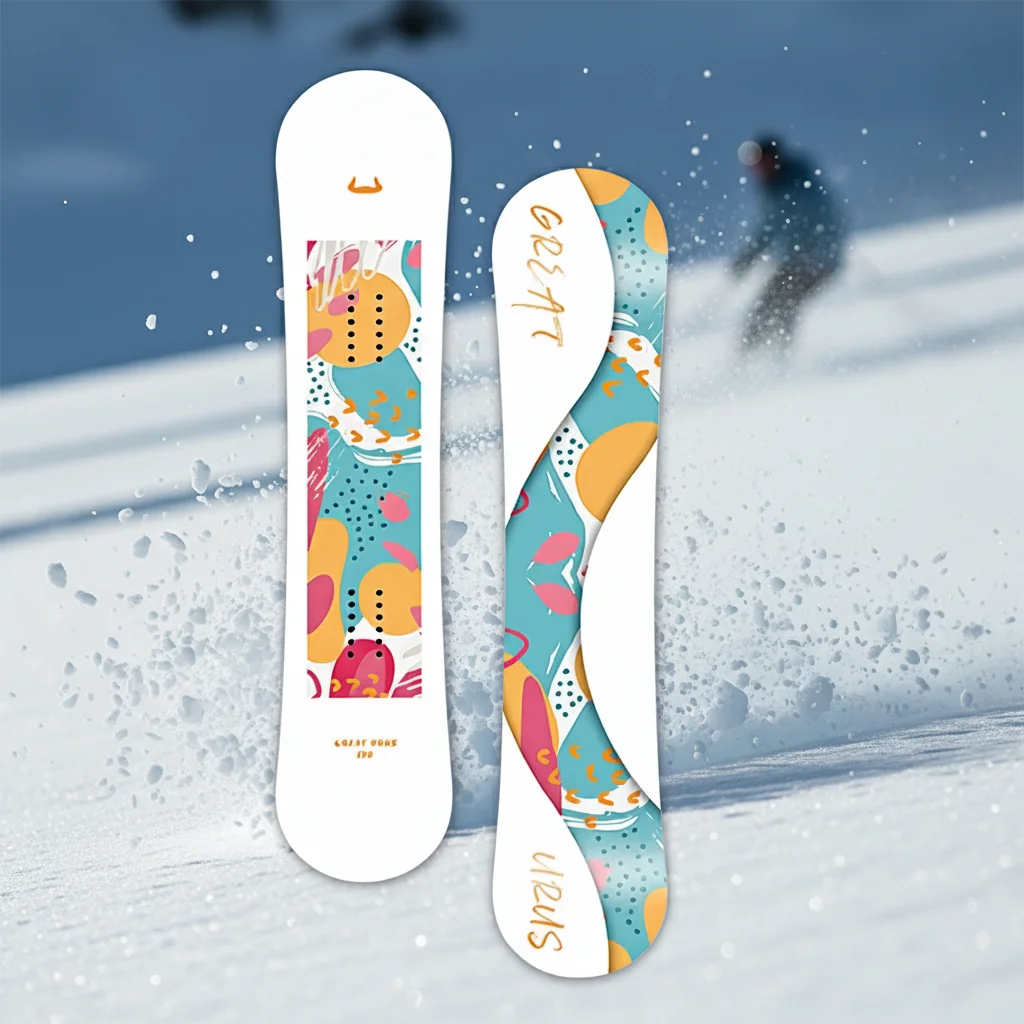 

Durable Carbon Fiber Poplar Wood Core Alpine Snowboard Camber Profile True Twin Shape All Mountain Skiing Performance Outdoor