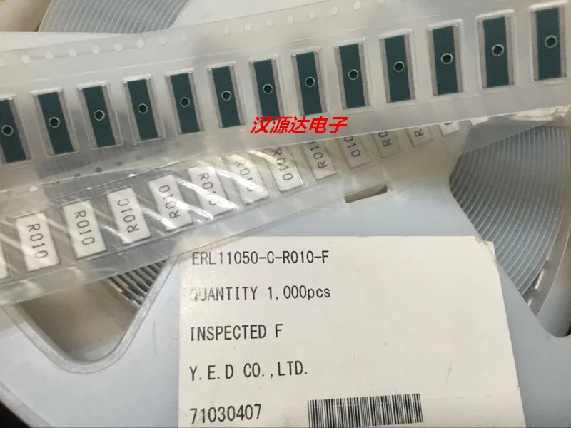 5 قطعة/الوحدة ERL11050-C-R010-F KRL11050-R010 0.01R 1% 5 واط 5X11 مللي متر رقائق الإلكترونية الجديدة