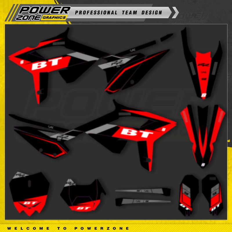 PowerZone Custom Team Graphic Decal & Sticker Kit For BETA 2020 2021 2022 RR RR-S 125 200 250 300RR 350 390 430 480 RR-S RX 13
