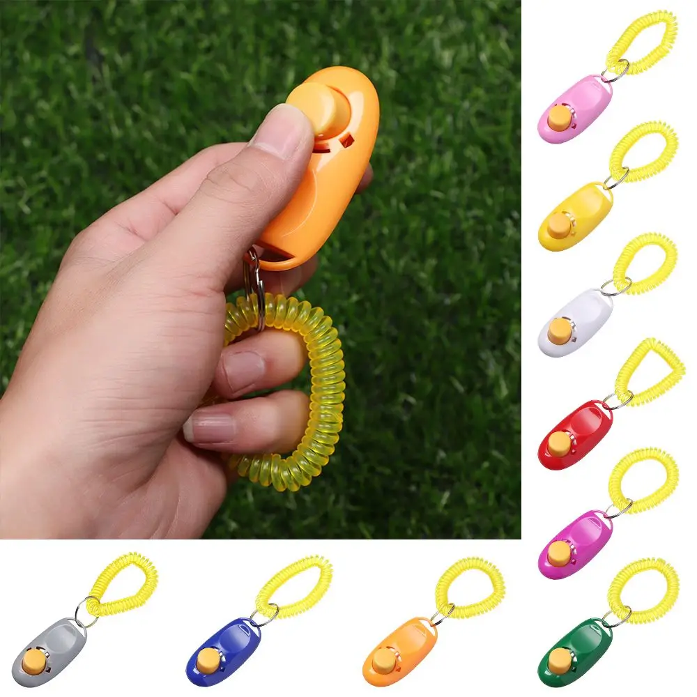 Dog Training Clicker Dog Clicker Adjustable Sound Key Chain and Wrist Strap Dog Accessories Pet Dog Supplies