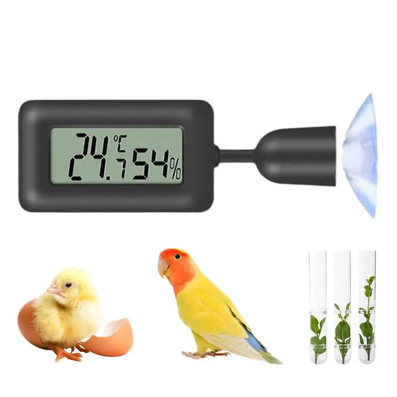 Thermometers Hygrometer Terrarium 2-in-1 Design Digital Temperature Meters 90-degree Adjustable Indoor Hygrometer Greenhouse