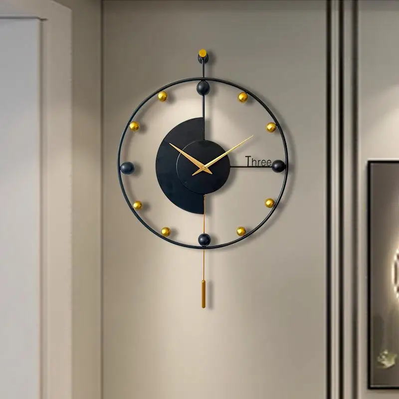 

Nordic Fashion Decorative Wall Clock Simple Living Interior Design Minimalist Luxury Art Mecanismo Reloj Silent Mechanism