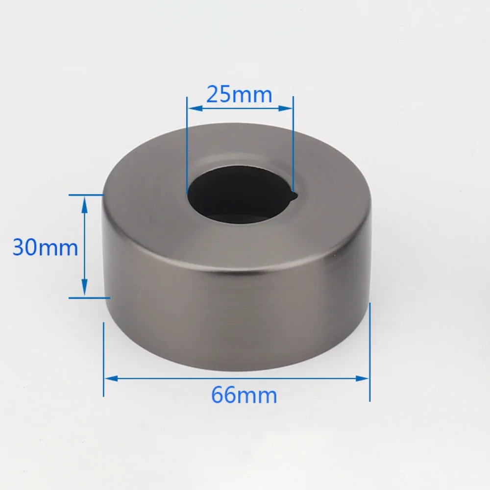 New Stainless Steel Shower Faucet Cover Grey Chrome Finish Faucet Decorative Cover Wall Flange Cover