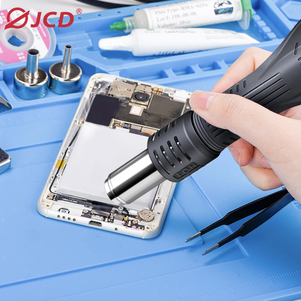 JCD 8908 Welding Station 2-in-1 750W Hot Air Gun Soldering Iron Digital Display Mobile Phone Repair SMD BGA Welding Station