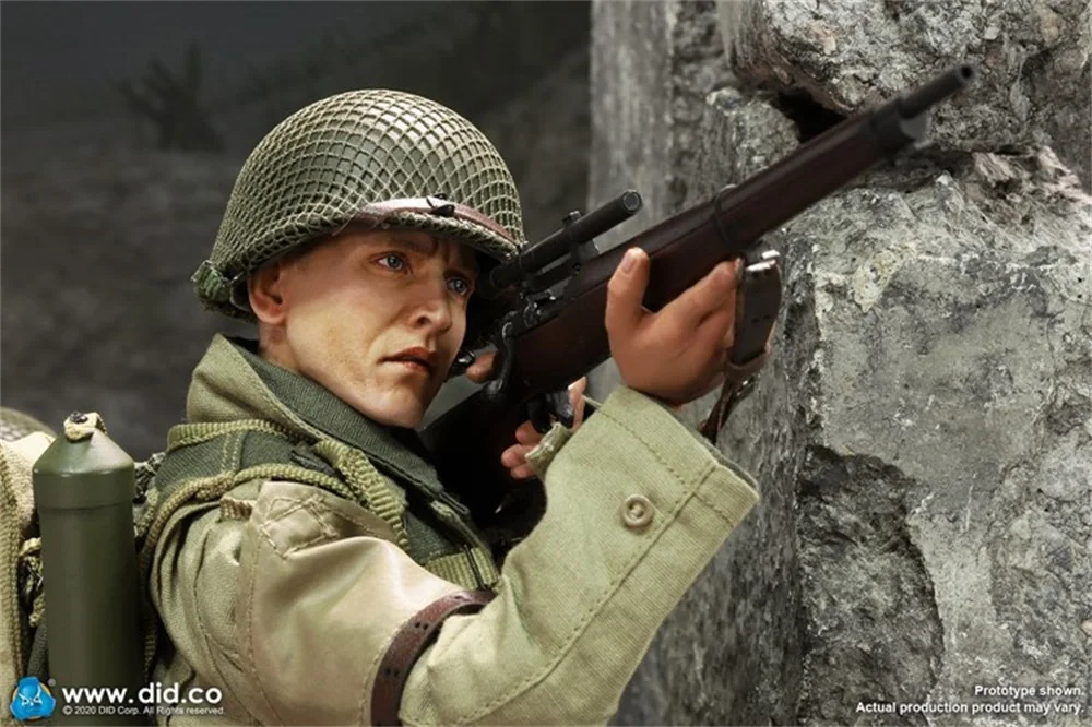 

DID D80144 Scale 1/6 WWII US Ranger Sniper Jackson Battle War Full Set Action Figure Dolls for Collection