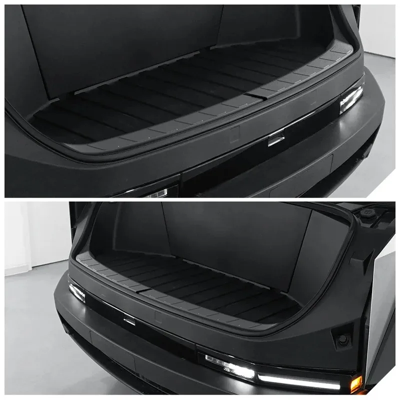 

Для Tesla Cybertruck 2024 2025 передняя полоса порога багажника, защитный чехол для бампера, внутренняя защитная полоса багажника, автомобильные аксессуары