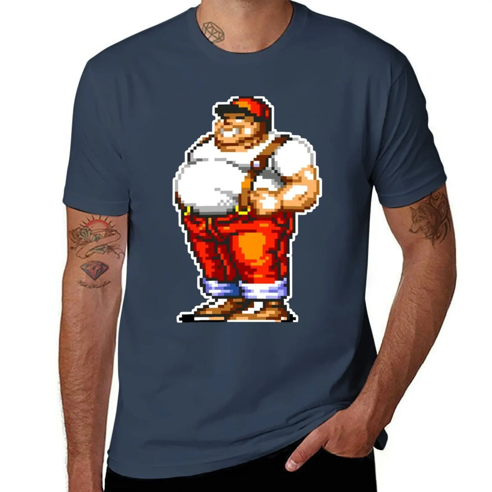 

2 Streets Ben of Rage - Big T-Shirt Large Size Basic Casual T-Shirt