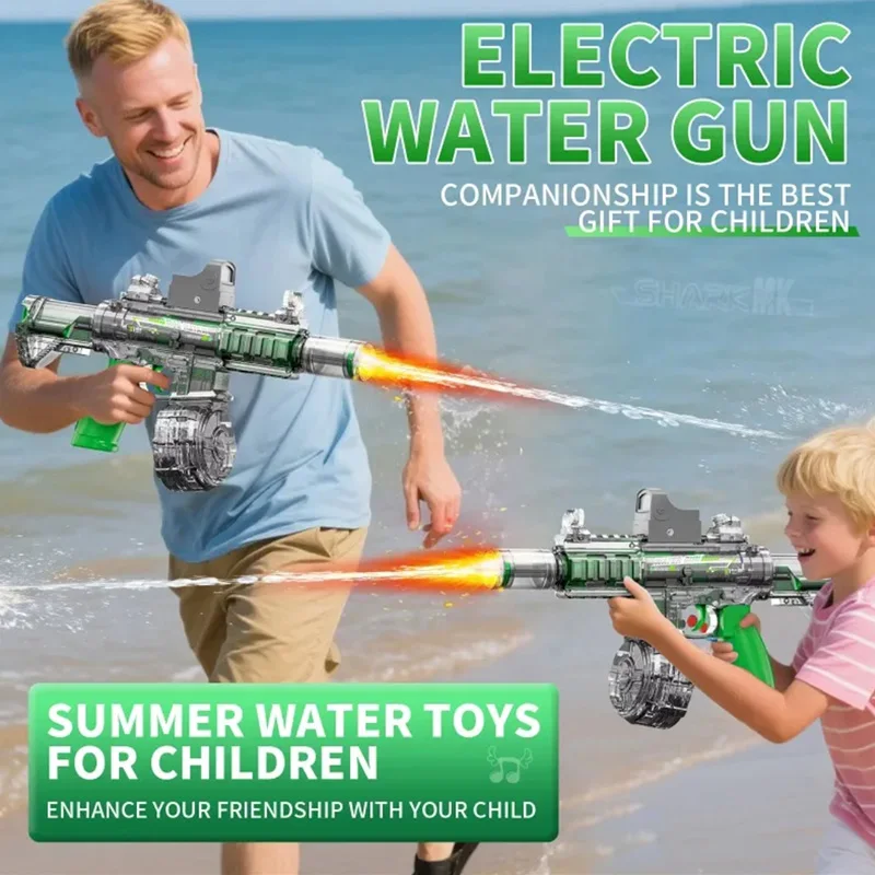 Nieuw waterpistool M416 Elektrisch speelgoed Hogedruk Volautomatisch M416 Geweer Volwassen jongens en meisjes Zomerspellen Strandzwembadspeelgoed