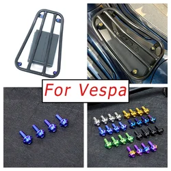 FLAWLESSTI Gr5 Titanium Bolts Battery cover Bracket Self-stapping Screw M5 For Vespa Sprint 150 Primavera 150 S 150