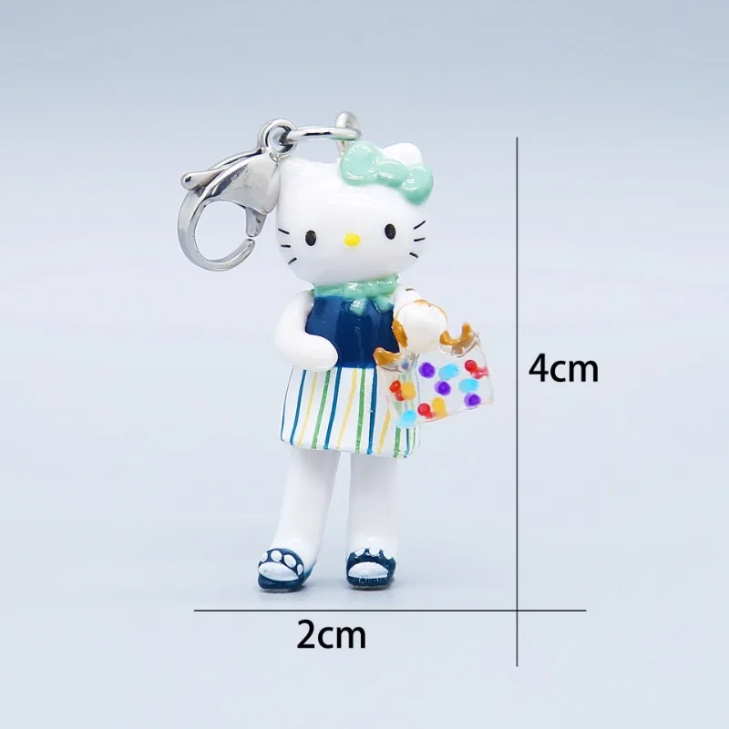 1pc Kawaii Hello Kitty Kuromi My Melody New Keychain Cartoon Sanrios Figure Doll Phone Chain Girls Pendant Party Decor Gifts Toy