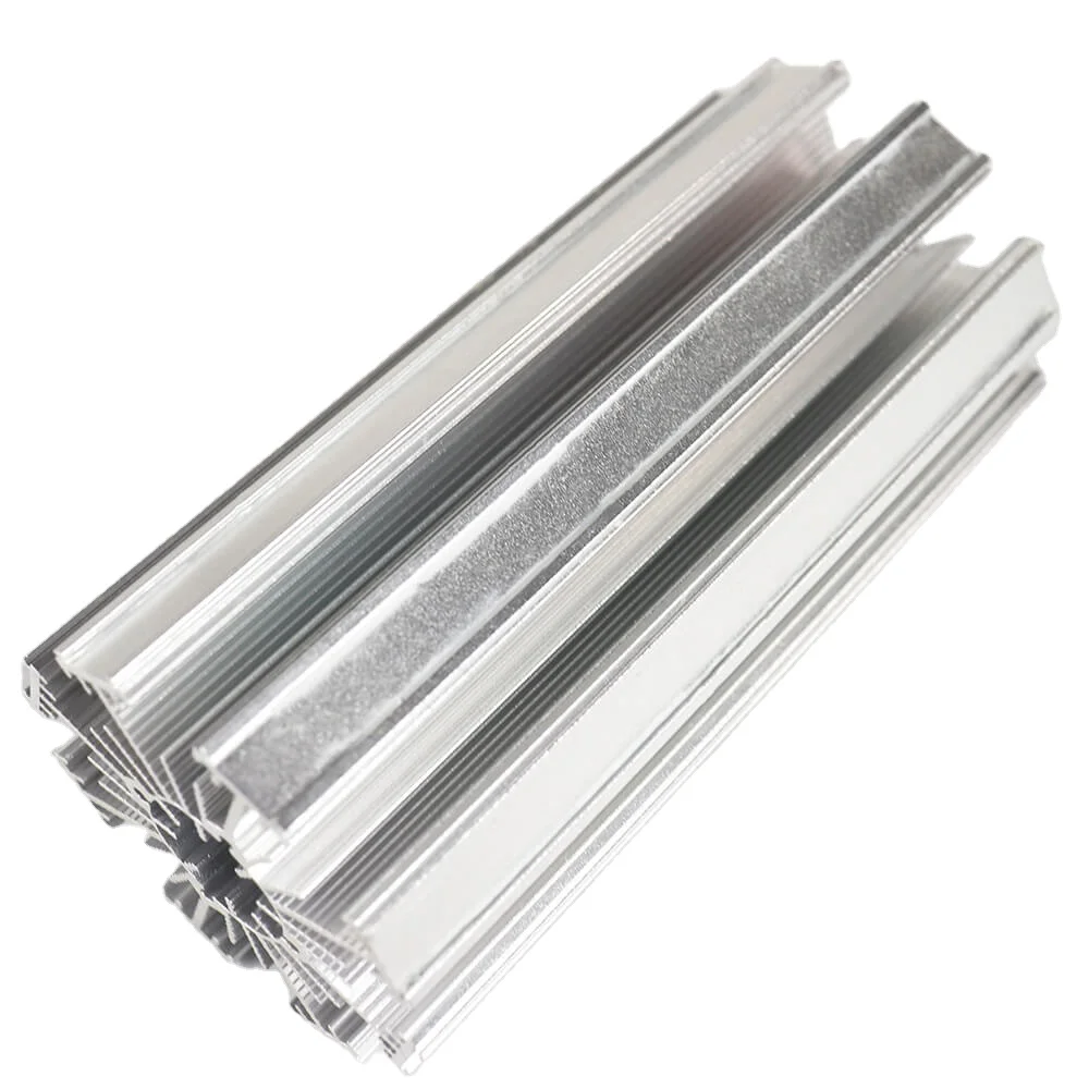 Dongguan Aluminum Profile Heat Sink Strip Silver Sliver Round Extrusion Profil Aluminum 16 Extruded Polished