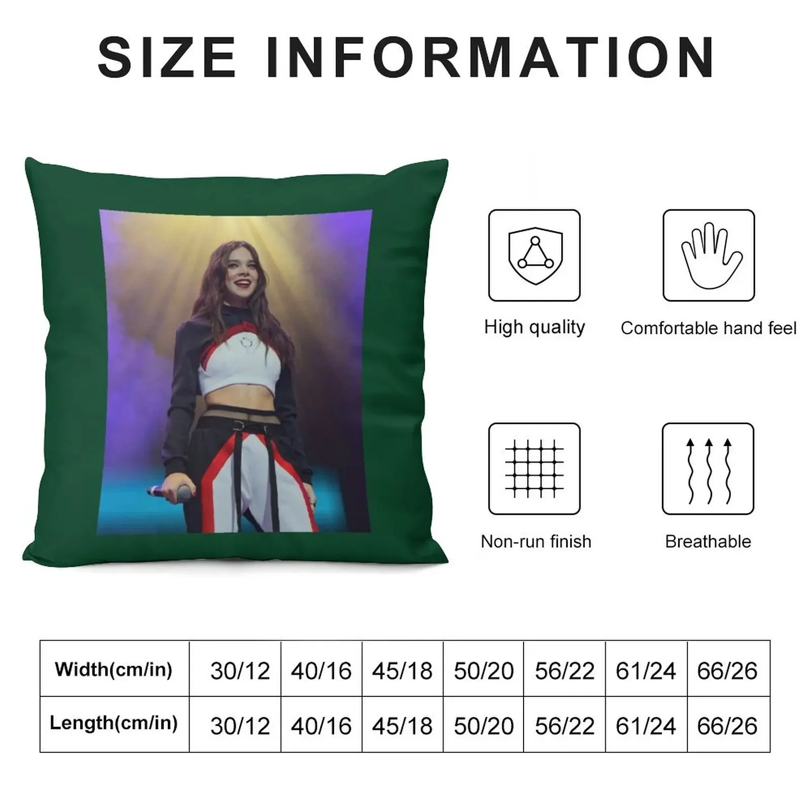 Hailee Steinfeld , Gift For Boyfriend ,Hailee Steinfeld Lover Poste Throw Pillow Bed pillowcases Decorative Cushion pillow