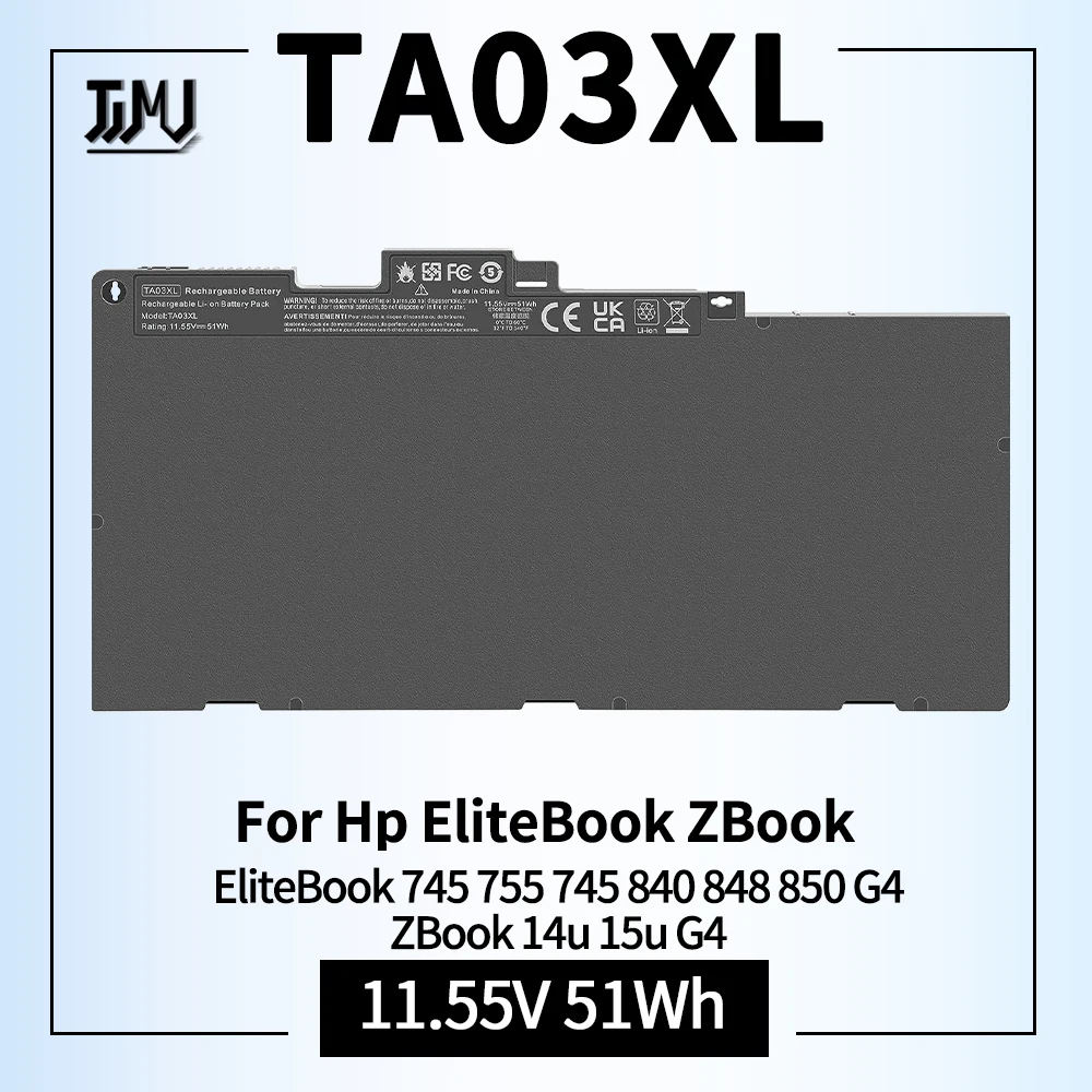 

TA03XL 854108-850 CS03XL Laptop Battery for HP 840 G4 Battery EliteBook 755 G4 840 848 G4 850 G4 Series ZBook 14U 15U Notebook