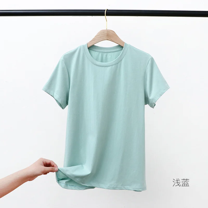 

CAB005 Short sleeve T-shirt women's 2021 new spring and summer slim bottoming shirt