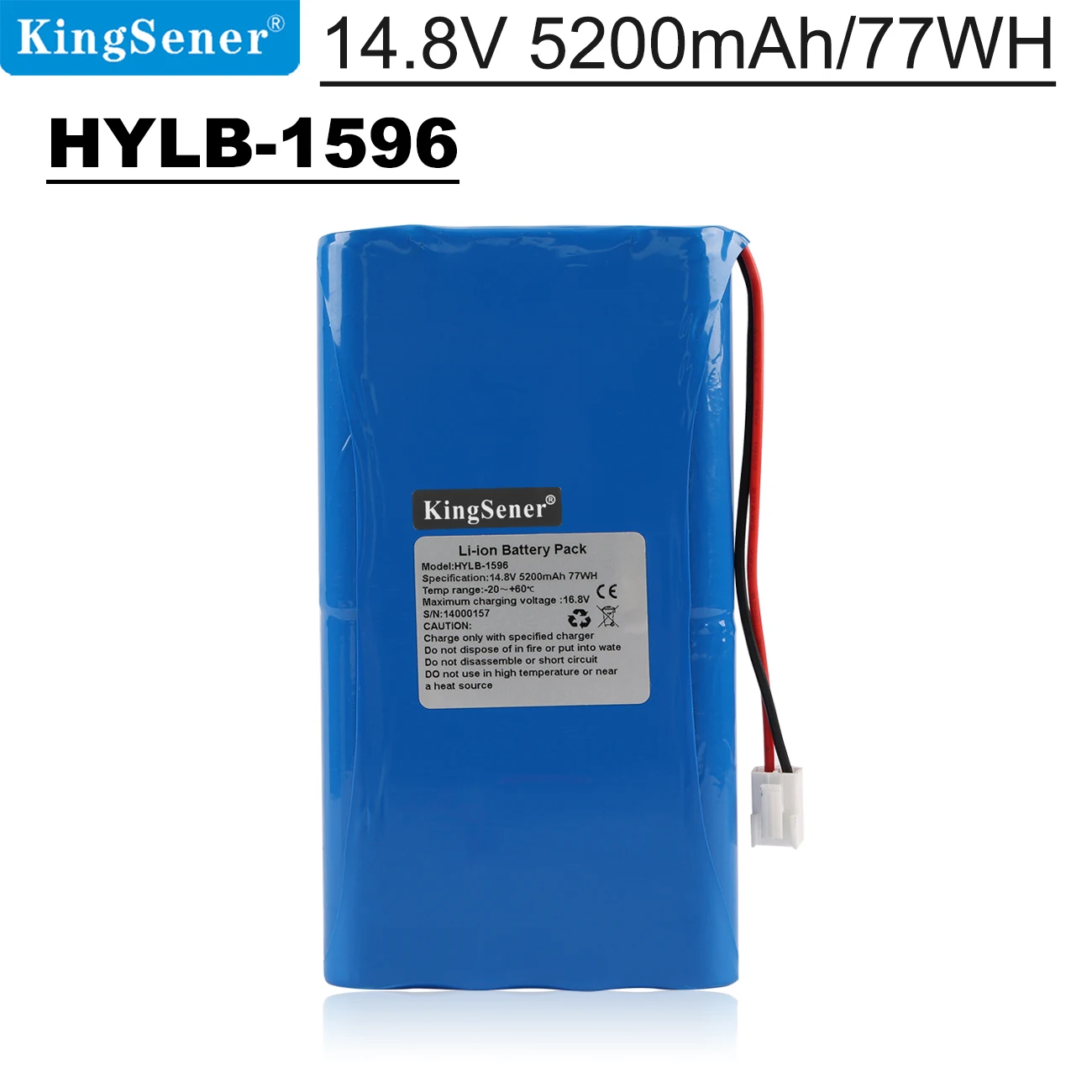 14.8V 5200mAh HYLB-1596 Replacement New Battery For Biocare IE12 IE12A IE15 Electrocardiogram 77WH