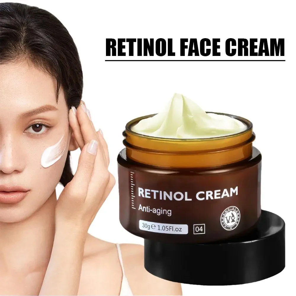 Retinol Face Cream Anti-Aging Remove Wrinkle Firming Lifting Whitening Brightening Moisturizing Facial Skin Care Beauty Health