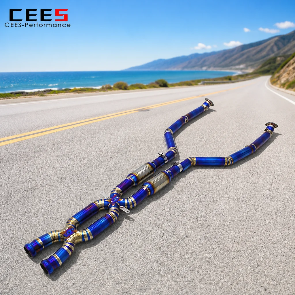 CEES for BMW M3 E90/E92/E93 4.0L 2007-2013 Performance Exhaust Mid Pipe Double X Pipe Equal Length Mid Pipe