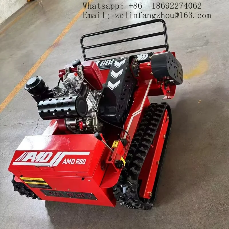 Small Home Use Orchard Farm Automatic Land Clearing Multifunctional Lawn Mower Grass Shredding Track Heavy Duty Pro Kit