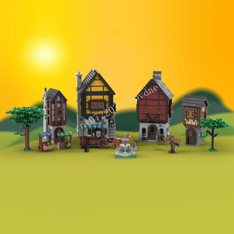 

1255PCS MOC Autotransportwagen Model Building Creative street view Block DIY Assembly Creative Adults Puzzle Model Toy Xmas Gift