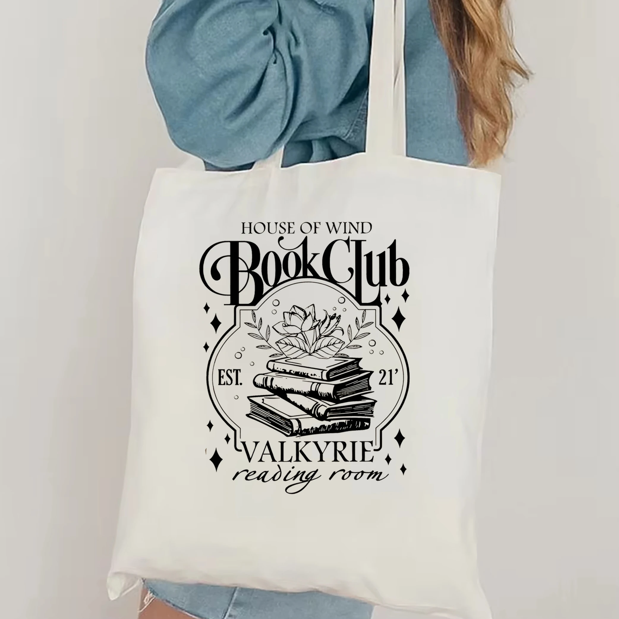 ACOTAR House Of Wind Book Club torba na ramię Night Court Velaris Damska torba na ramię Sarah J Maas Tron szklanej torby SJM merch