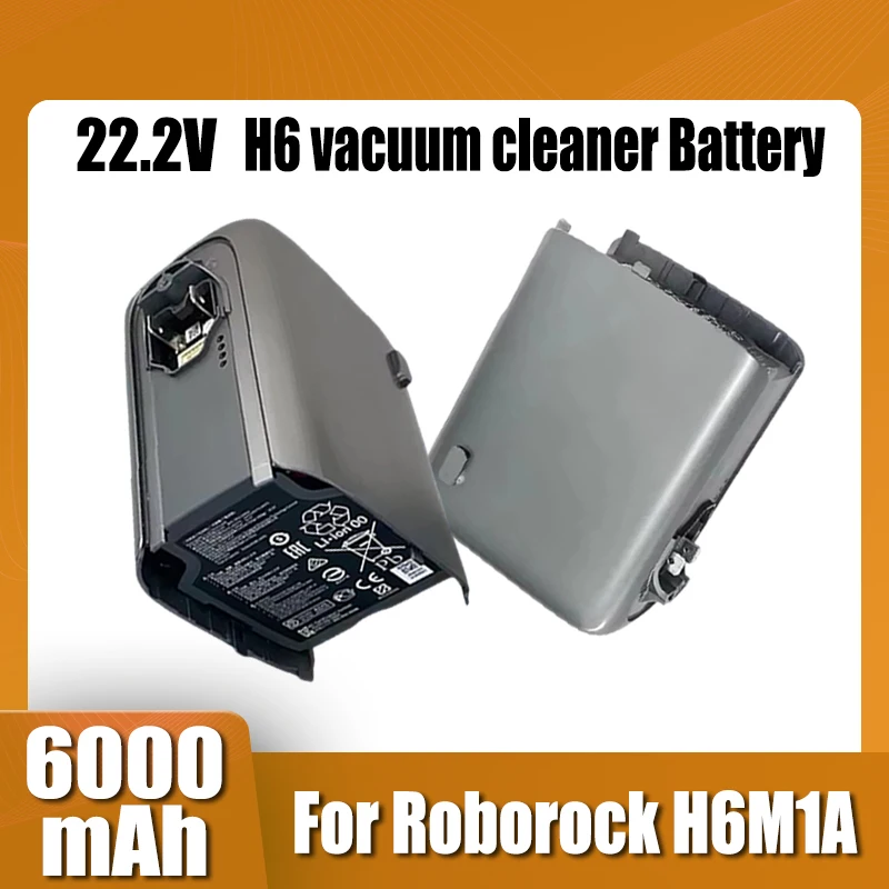 Fast shipping,for Roborock H6M1A vacuum cleaner battery accessories, 22.2V battery 6000mAh