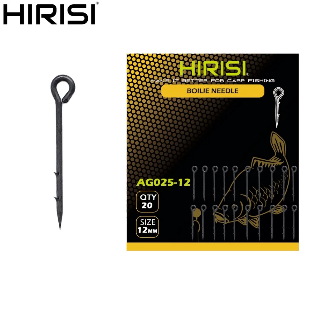 Hirisi 20pcs Boilie Screw Swivels for Carp Fishing Bait Needle Terminal Tackle