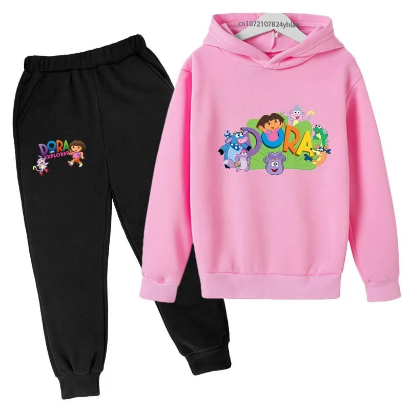 

Kids Hoodie Team Sweatshirt Top + Pants 2P Jacket Boys Girls Preschoolers 3-12 Years Girls Sunshine Athleisure Set