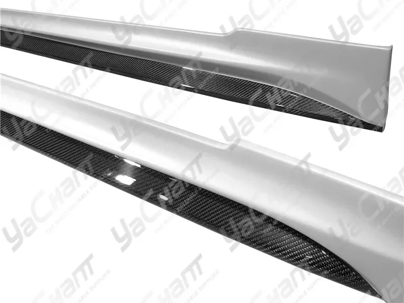 Car-Styling Portion Carbon Fiber Side Skirts Fit For 2012-2019 Model S Prior D Style Side Skirts