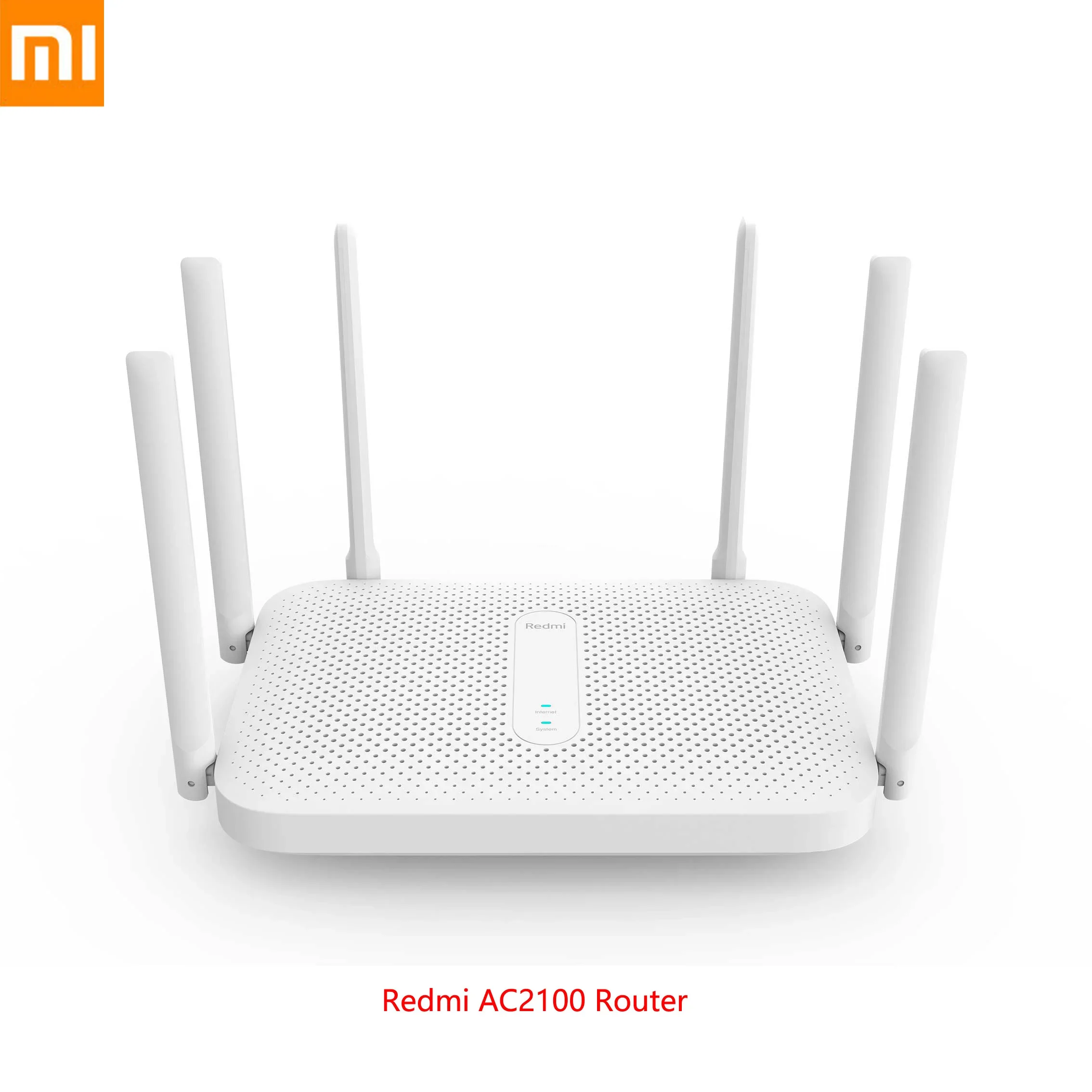 Used Xiaomi Redmi AC2100 Router Gigabit Dual-Band Wireless Router Wifi Repeater 6 High Gain Antennas Wider Cover For Xiaomi Home view 2