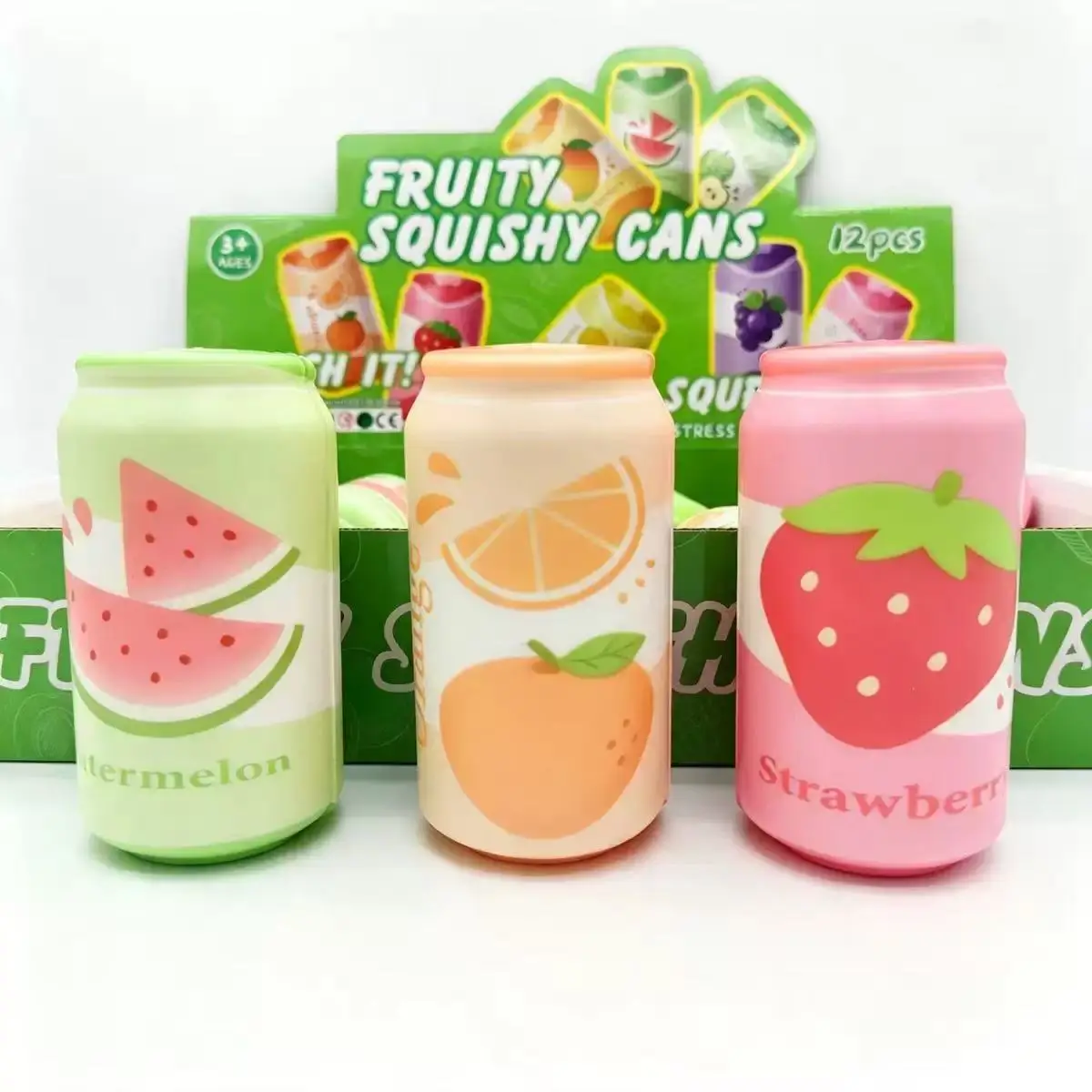 PU-Quetschspielzeug in Form einer Limonaden-Dose, weiches, langsam aufsteigendes Quetsch-Fidget-Spielzeug, Simulations-Getränkedose, Stressabbau- und Entspannungsspielzeug, Kinder-Partygeschenk – Detail 4