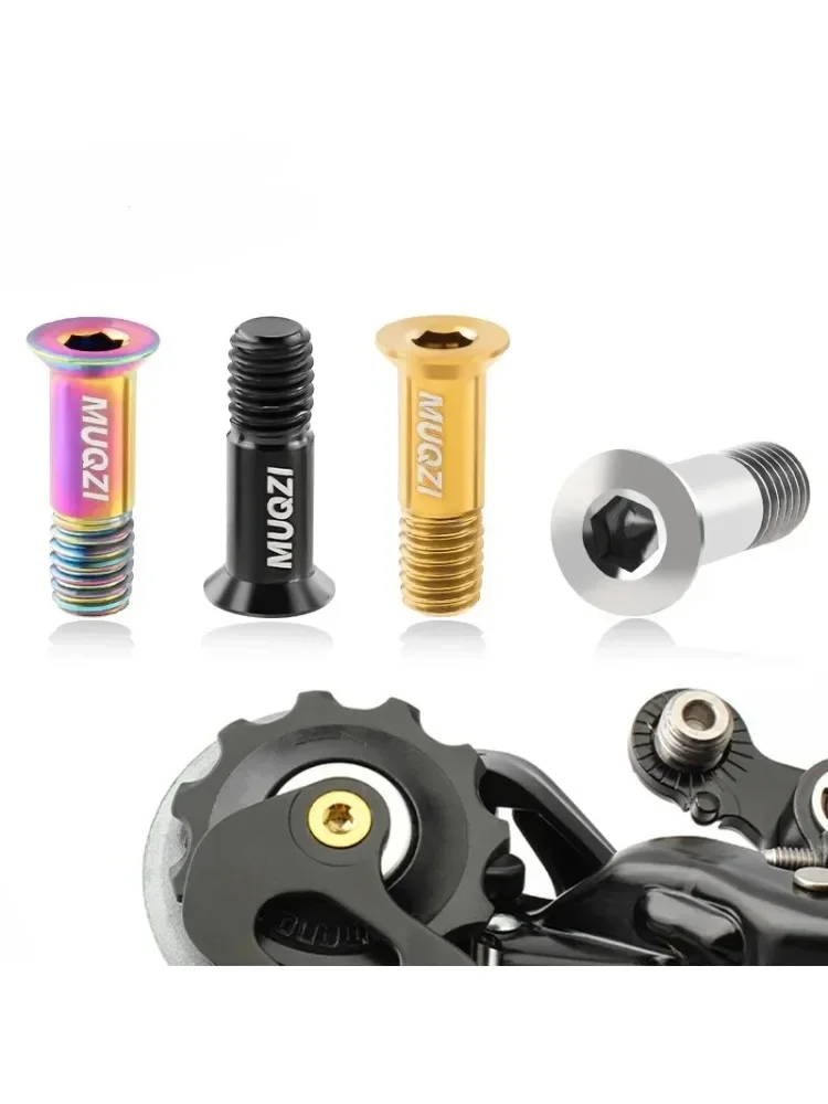 AliExpress NONE 2PCS Rear Derailleur Pulley M5 Screws MTB Road Bike Jockey Wheel Titanium Alloy Bolts Bicycle Accessories tension wheel screw