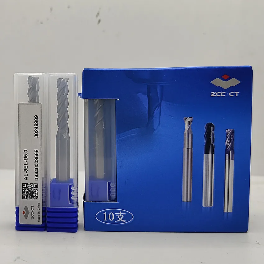 

AL-3EL-D5.0 ZCC.CT AL-3EL 3 blade straight shank long blade flat end mill 3 Flutes Flat end mills Φ5.0*6*20*60 3T Flat end mills