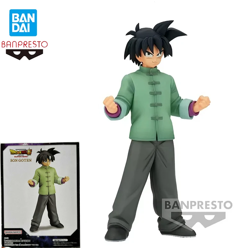 Оригинальные аниме-фигурки Bandai Banpresto Dragon Ball Super Super Hero Dxf Son Goten, украшения модели, в наличии, коллекции