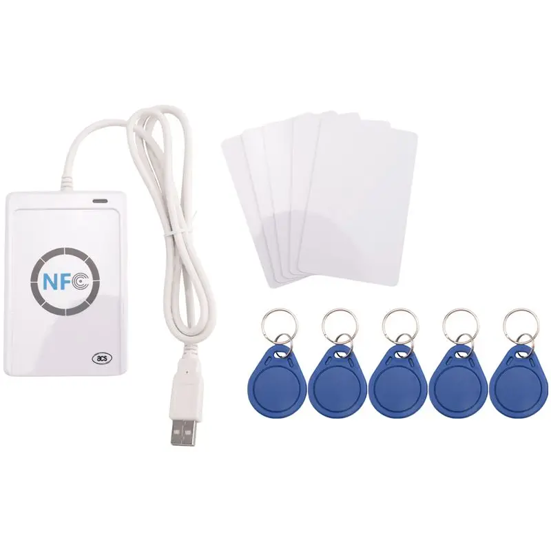 【トップセール】リーダー-acr122u-usb-非接触スマート-ic-カード-ライターおよびリーダー-スマート-rfid-コピー機-デュプリケーター-uid-変更可能タグ-c
