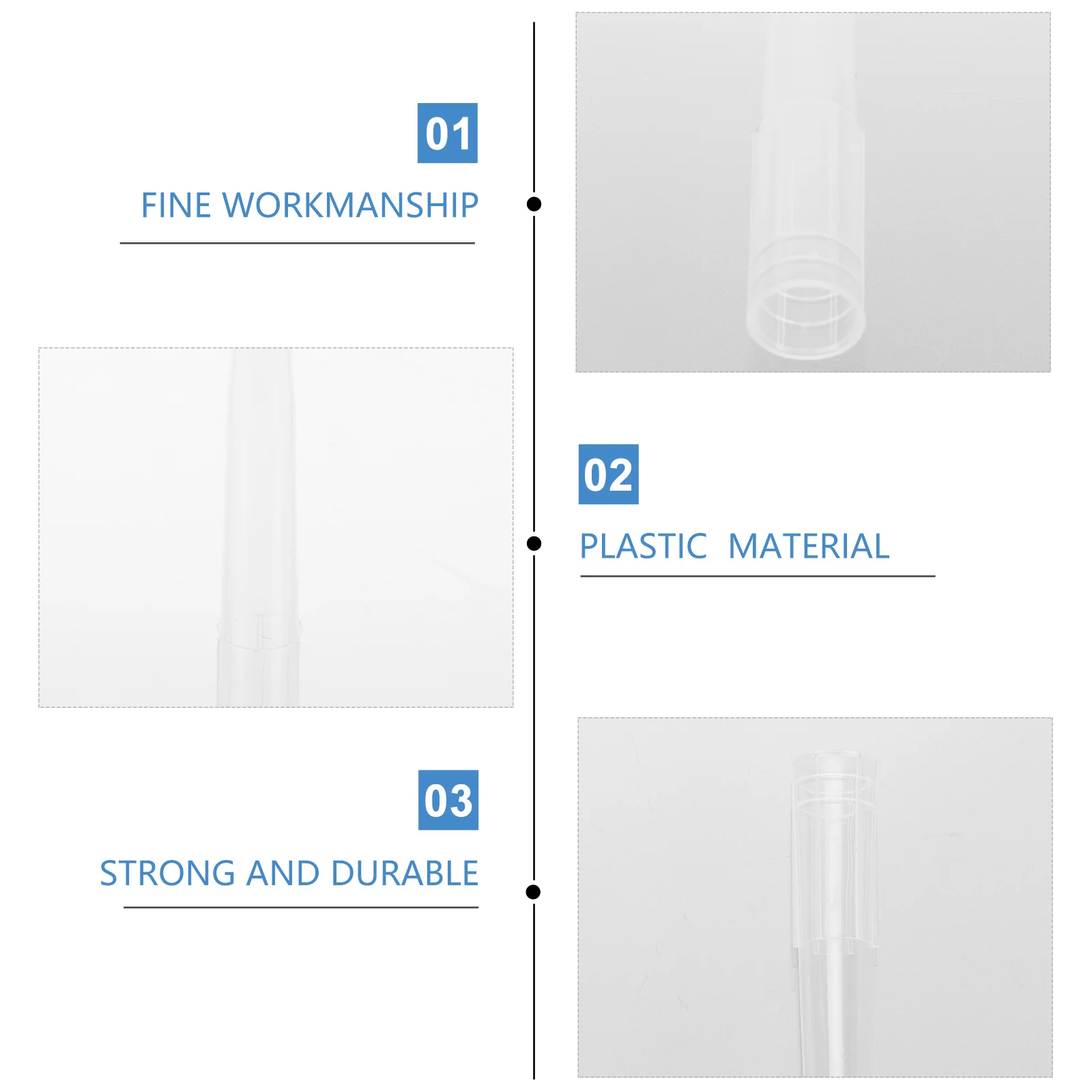 

100pcs Stems Water Holder Fresh Cake Spikes Floral Arrangement Holder Flower Fixation Plastic Tube Diy Flower Arrangement Tools