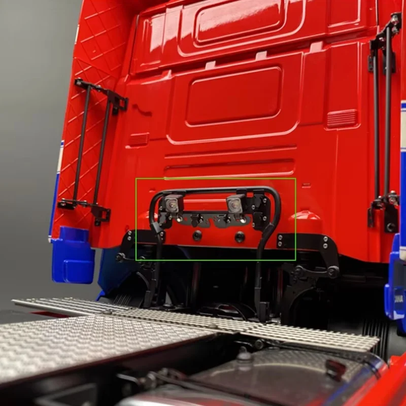 LED Square Spotlight Equipment Rack Lighting for 1/14 Tamiya RC Truck Tipper for SCANIA 770S 56368 for VOLVO for BENZ  LESU Diy