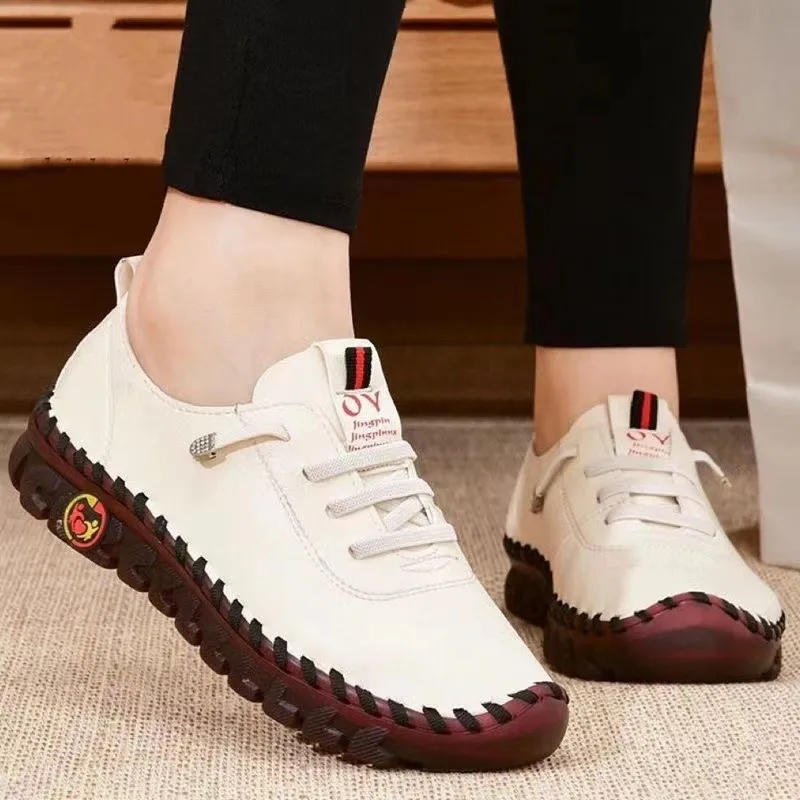 

Designer Brand Spot Pure Hand-stitched Large Size Women's Shoes Stand Alone Flat Casual Shoes Zapatillas De Mujer Ofertas