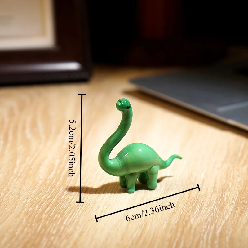 Rainbow Bridge Handmade Glass Miniatures Computer Screen Desk Car Interior Home Decoration Glasses Unicorn and Dinosaur Ornament