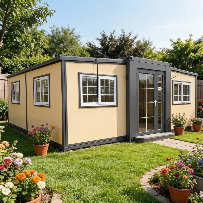 Modular Foldable Tiny House 20ft 40ft Expandable Container Home 2-5 Bedrooms Fast Installation Modern Design Garden Rooms Cabins