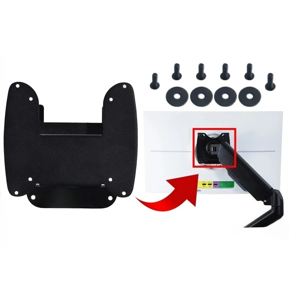 

VESA Wall Mount Adapter for Sceptre E248B-FWN168W Monitor Bracket Mounts to Stand / Arm / Desk Mount