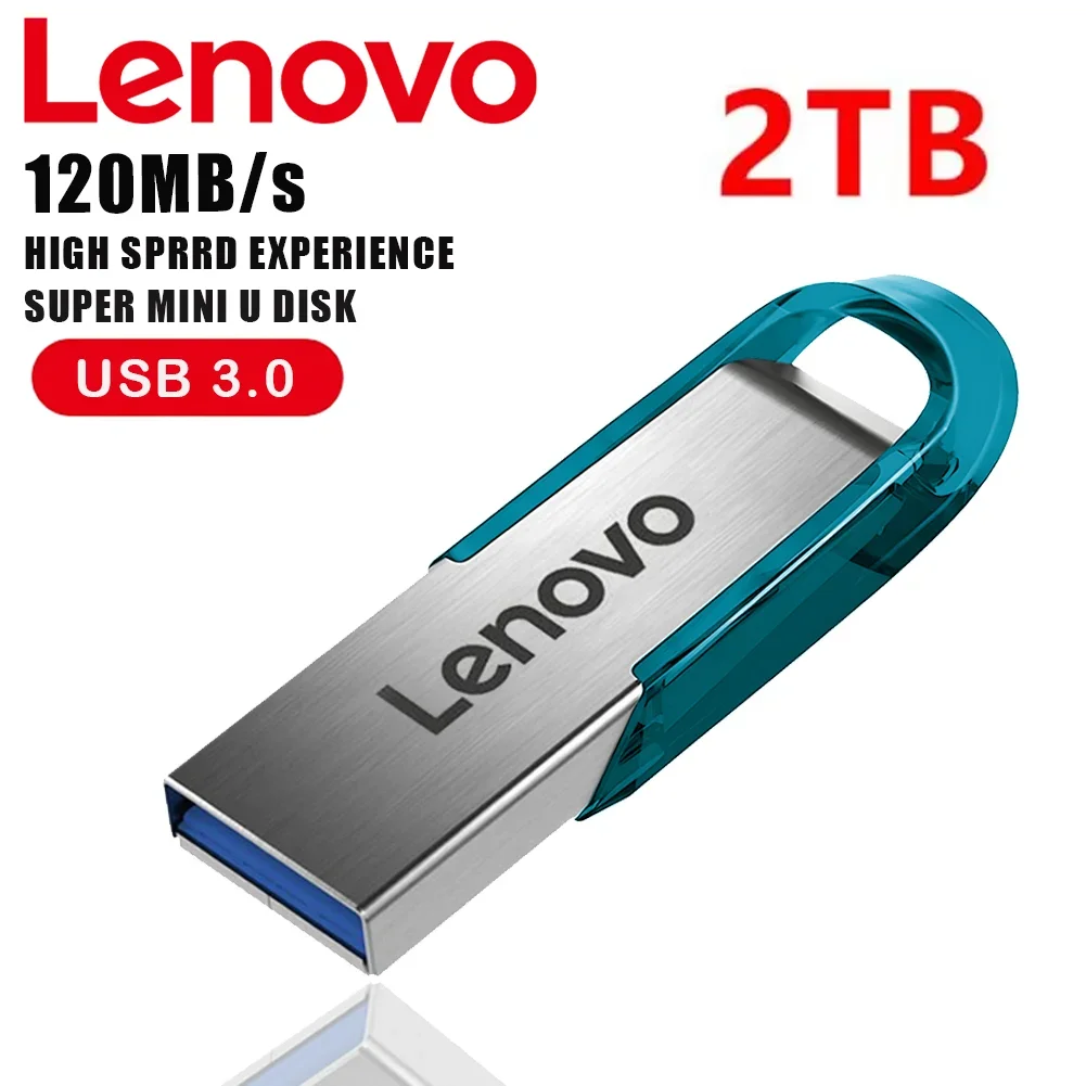 لينوفو 3.0 محرك فلاش USB 2 تيرا بايت محرك القلم المعدني 1 تيرا بايت ذاكرة USB 512 جيجابايت محرك القلم مقاوم للماء 128 جيجابايت للأجهزة اللوحية