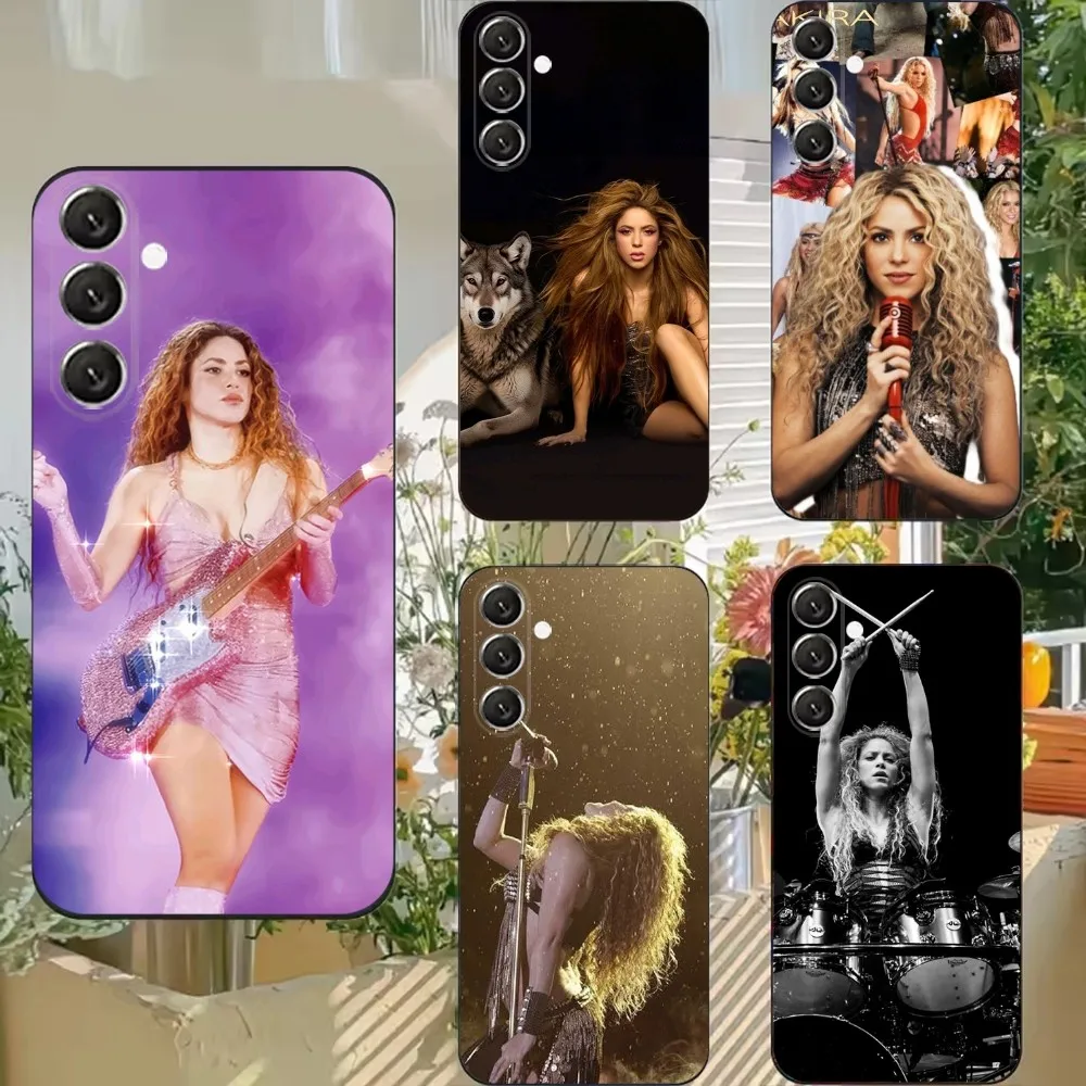 

Singer S-Shakiras Phone Case For Samsung Galaxy A13,A21s,A22,A31,A32,A52,A53,A71,A80,Soft Black Shell