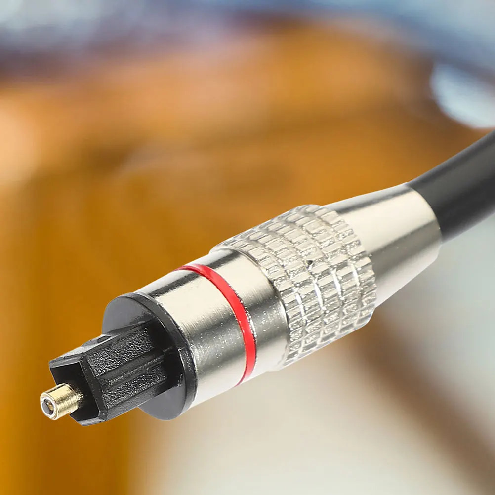 

2 Pcs Optical Cable Audio Fiber Sound Cables for Digital Game Console Cord Black Replacements